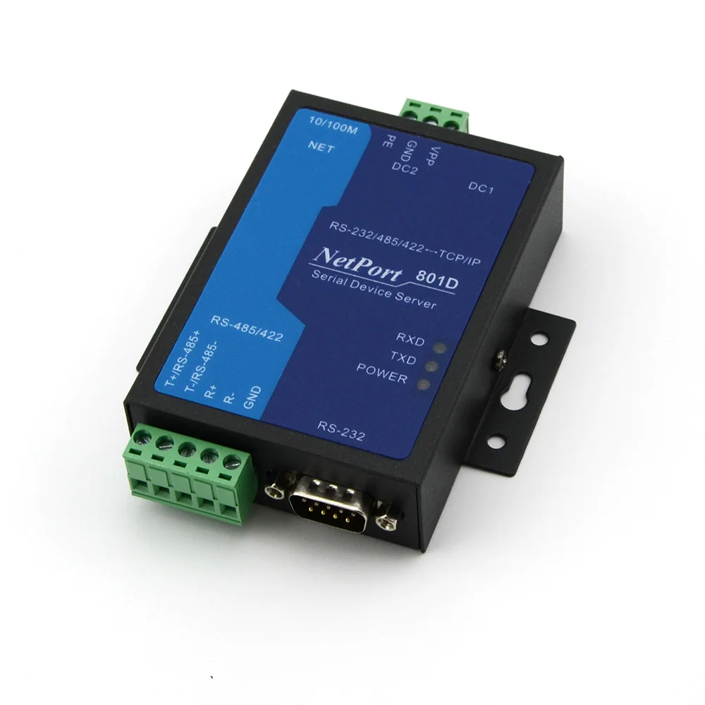 Промышленный последовательный сервер MODBUS шлюз RS485/422/232 модуль Ethernet NP801D | Бытовая