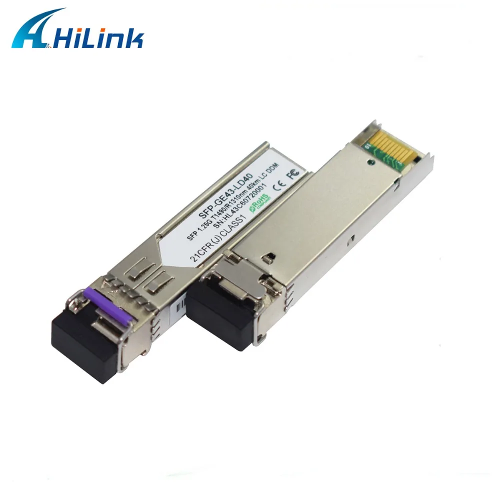 1 пара разъемов 1000BASE BX 25G BIDI SFP 1490/1310 40 км DDM SC|sc connector|sc scsc sfp |