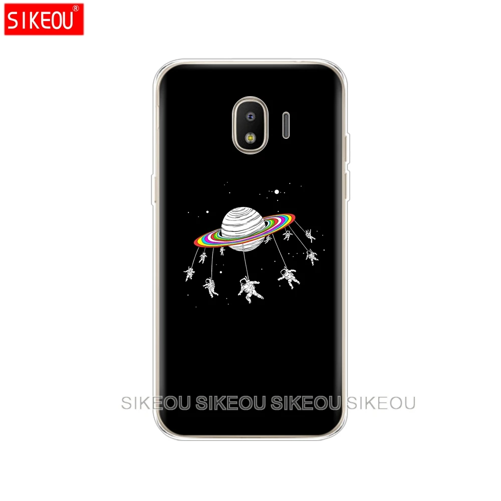 Силиконовый чехол для телефона Samsung Galaxy J3 J5 J7 2017 J330 J530 J730 PRO j2 2018 космос луна милые