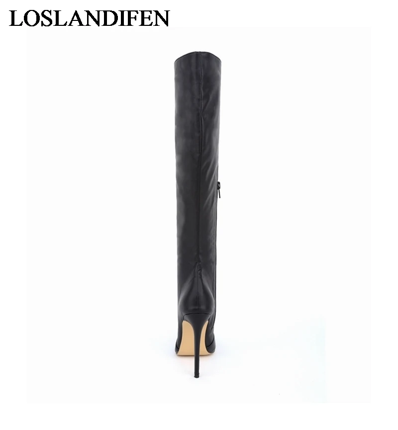 Женские сапоги осенняя модная обувь на высоком каблуке Сапоги выше колена