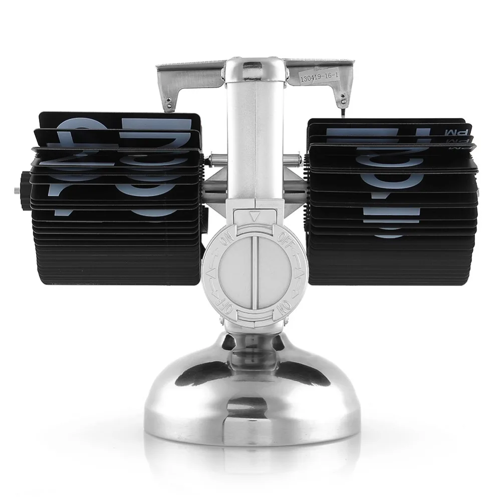 Цифровые календари будильник Ретро Авто Флип вниз часы стол внутренний