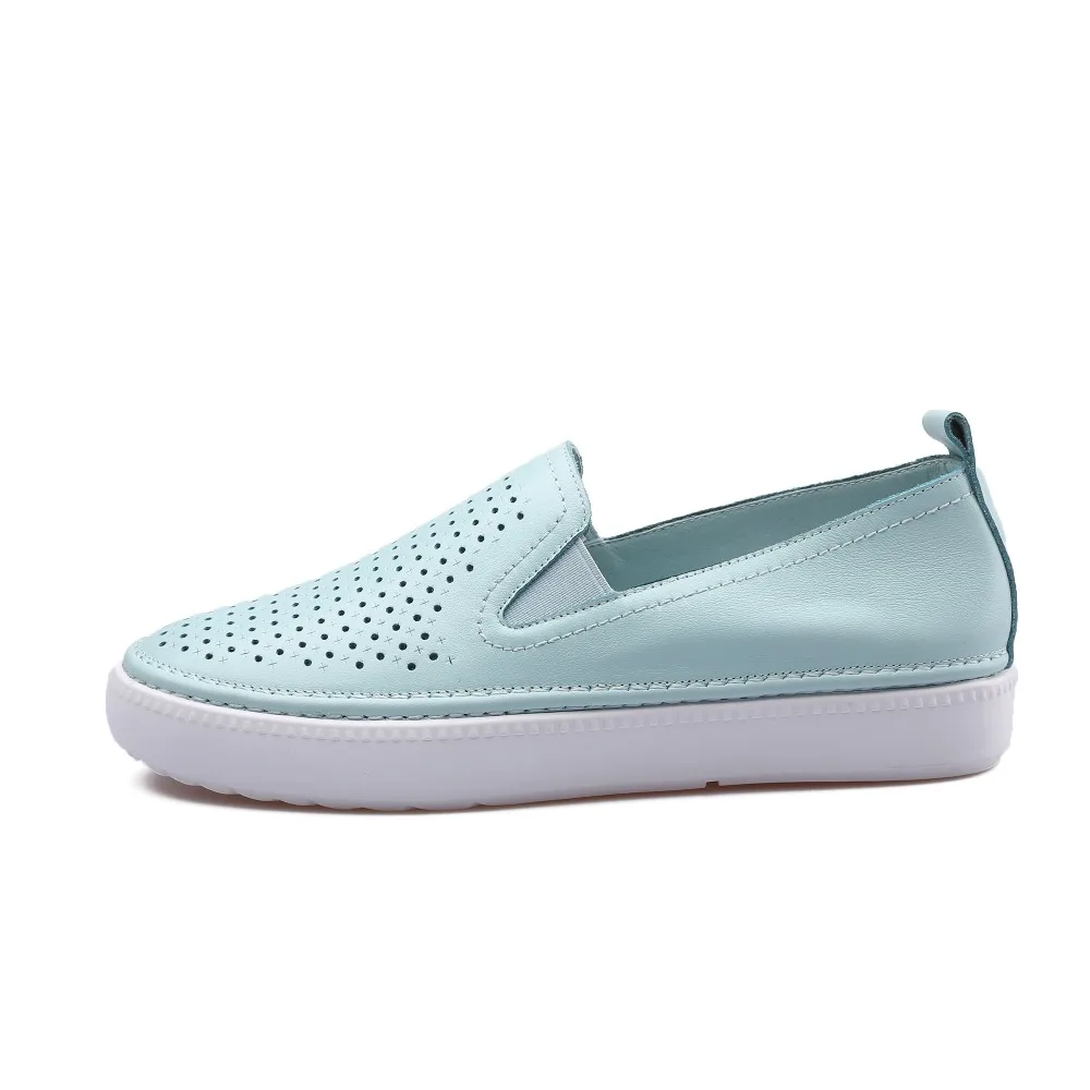 Ame 2017 сезон: весна–лето из натуральной коровьей кожи туфли лоферы на мягкой