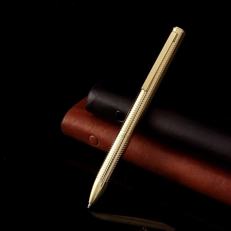Gold Pen Классический дизайн, брендовая шариковая ручка Sonnet Twist, для офиса, руководителя, хорошая ручка для письма, подарок, купить 2 ручки, отправить подарок - Цвет: Gold Pen