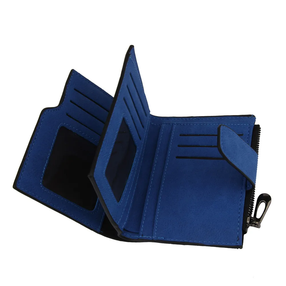 Модные женские бумажники компактный складной кожаный мини кошелек с отделением