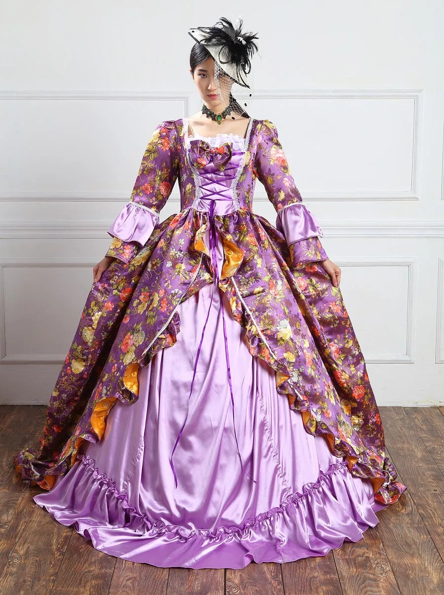 Высококачественное платье для праздников с принтом Marie Antoinette театральный