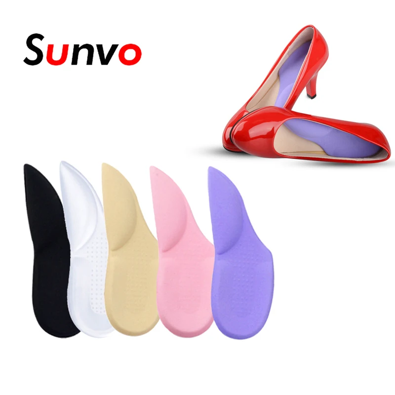 Sunvo 3/4 Arch поддержка пятки вставки для женщин коррекция плоскостопия