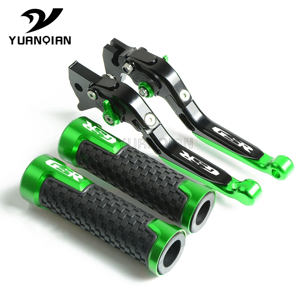 Green GSR Мотоцикл с ЧПУ тормозные рычаги сцепления Рукоятка ручные рукоятки для Suzuki GSR600 GSR 600 2006-2011 GSR750 GSR 750 2011 - Цвет: Green GSR