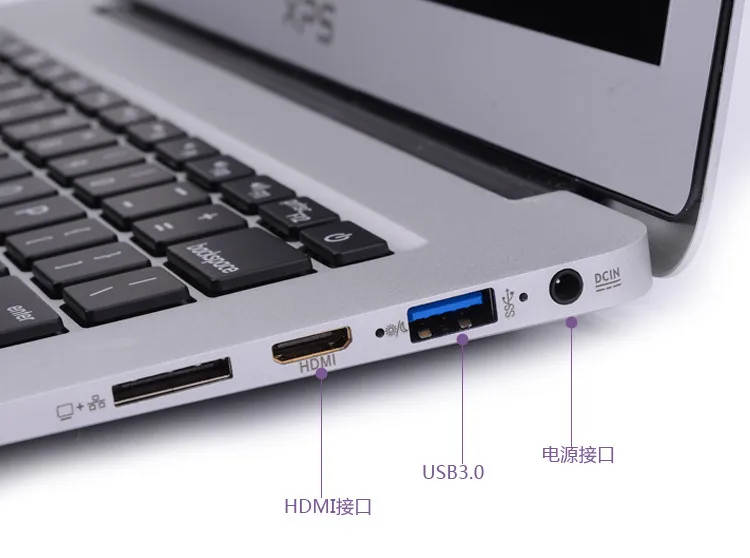 13,3 дюймов алюминиевый ноутбук компьютер Intel Core I7 7500U 8 Гб 240 ГБ SSD 1920*1080 HD экран bluetooth wifi камера