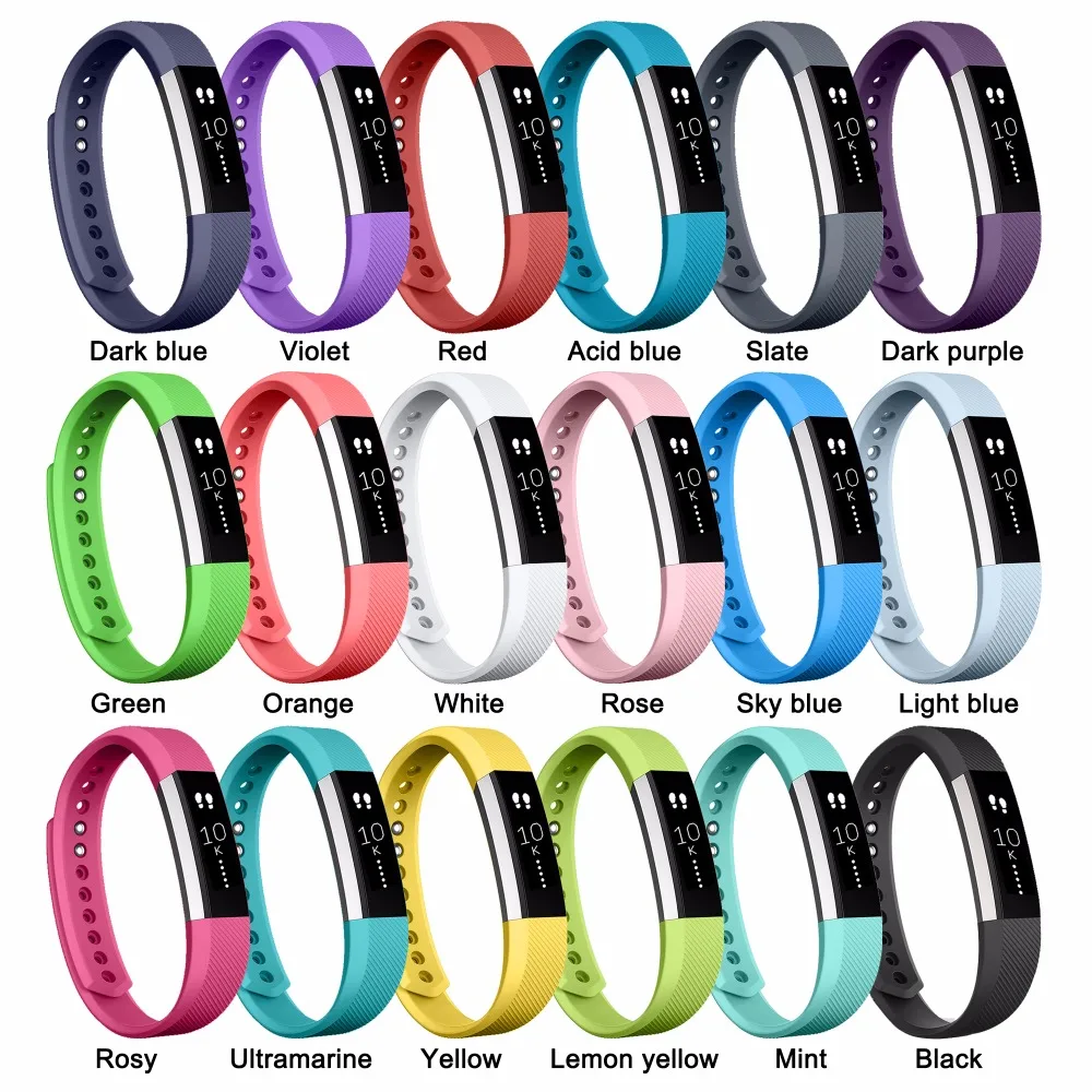 Силиконовый ремешок для часов Fitbit Alta сменный мягкий небольшого и большого