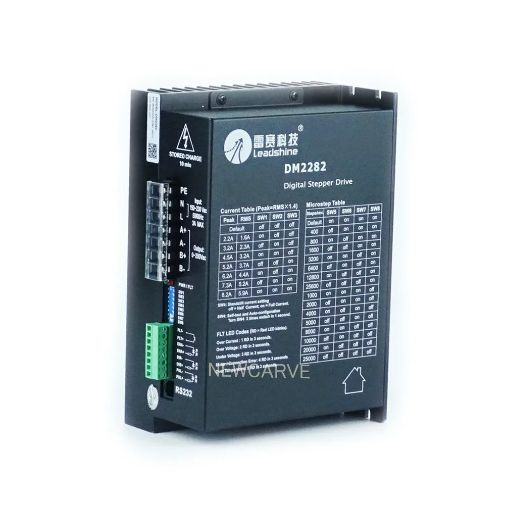 Оригинальный Цифровой Драйвер Leadshine DM2282 2 ~ 8.2A рабочий 80 220 В переменного тока