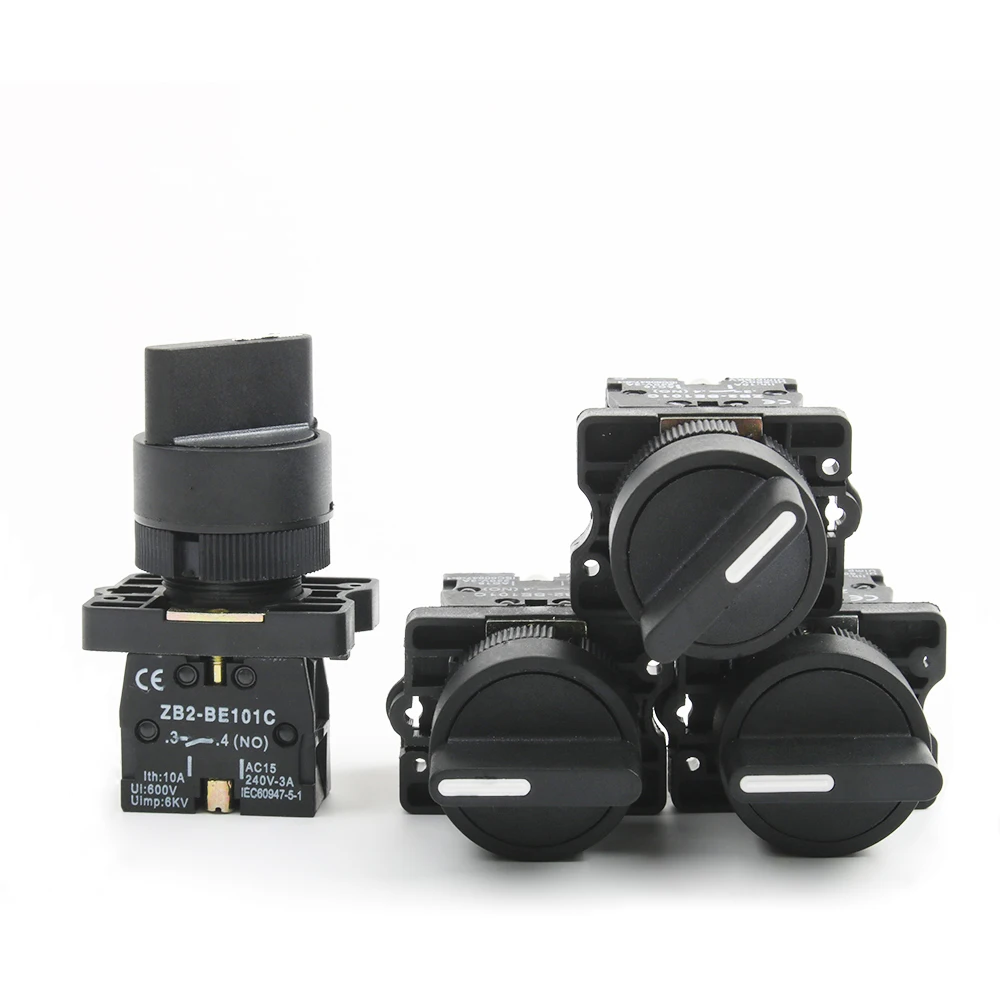 XB2-ED21 XB2-ED25 XB2-ED33 XB2-ED33 2/3 позиций 1N0/1NC& 1NO/2NO фиксации самоблокирующимся/моментальный переключатель кнопочный переключатель