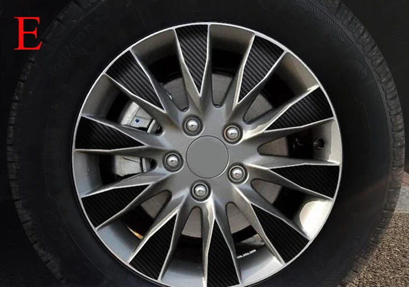 SUNFADA черный карбоновое волокно 16 &quotступица колеса автомобиля наклейки для HONDA CIVIC