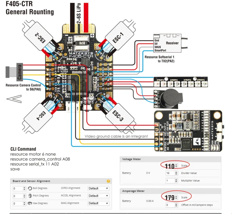 Matek Systems BetaFlight F405-CTR Контроллер полета встроенный PDB OSD 5 V/2A BEC ток Сенсор для дрона с дистанционным управлением для дистанционно управляемого мультикоптера