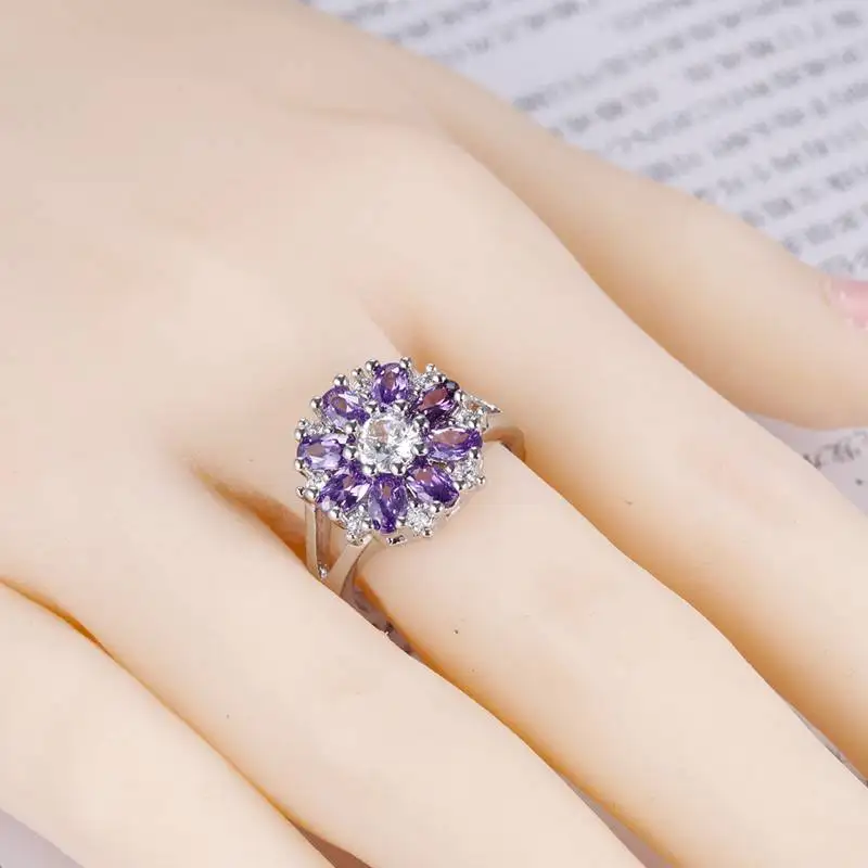 Женское Обручальное Кольцо Uloveido серебряное кольцо с кубическим цирконием для