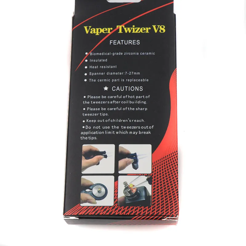 Vaper Twizer V8 керамический Пинцет DIY Набор инструментов для электронных сигарет