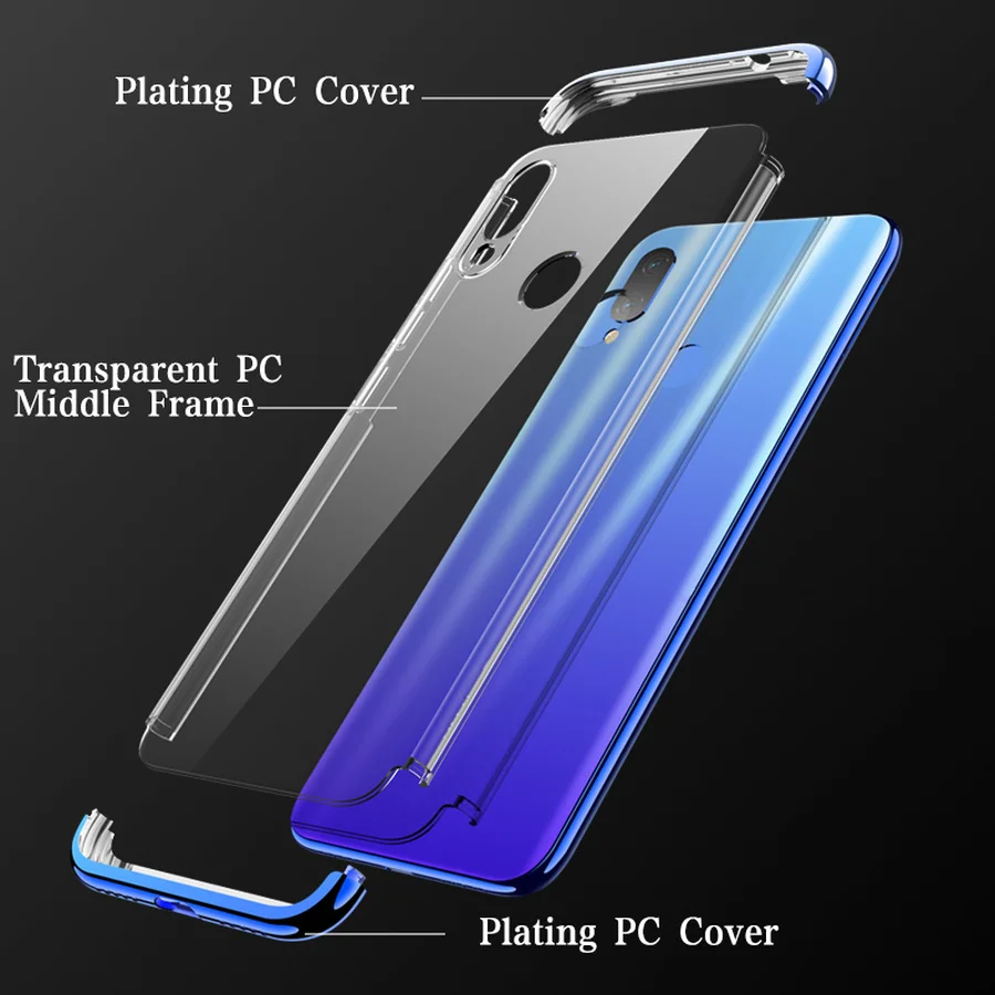 Transparent Case for Xiaomi Redmi Note 7 Global 128gb Pro Shockproof Clear Hard PC Back Cover Note7 Etui |