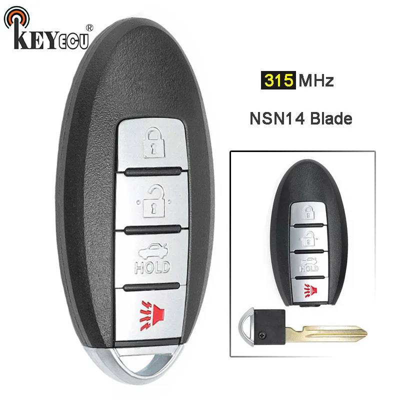 

KEYECU 315MHz PXF7952LTT Replacement Keyless Entry Remote Key Fob 4 Button For Nissan New Sunny 2007-2012
