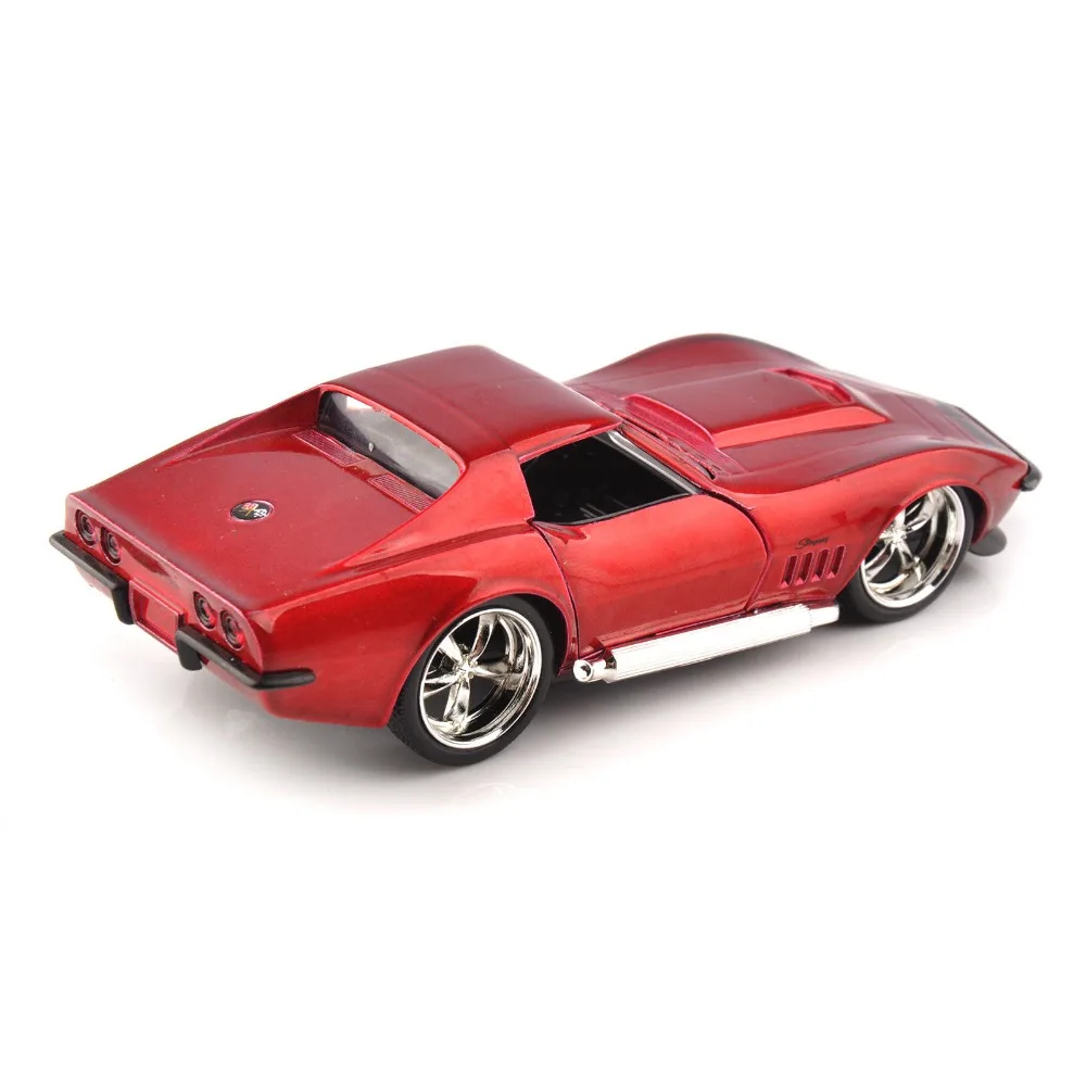 1/32TH моделирование морской скат ZL-1 красный автомобиль JADA игрушки 9851 1969 Корвет литые игрушки коллекции хобби модель игрушка детский подарок