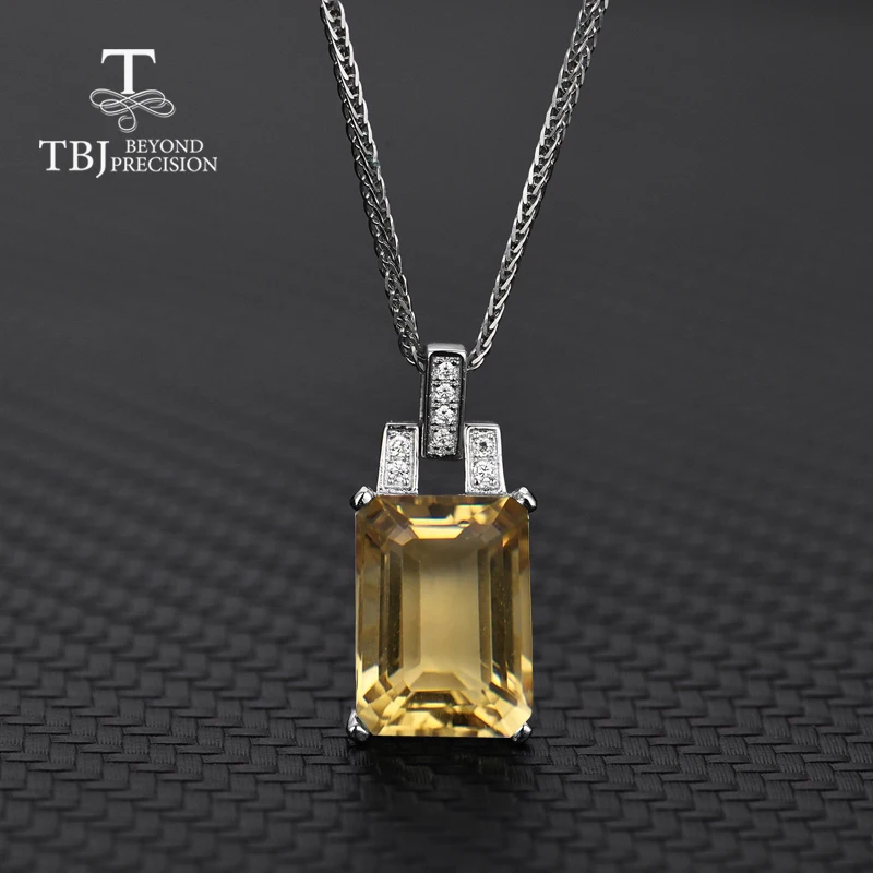 TBJ классический стиль натуральный цитрин драгоценный камень резка Октября 10*14 мм