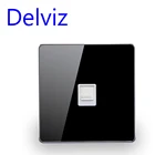 Настенная панель для телефона Delviz, 86 дюймов, телефонный провод, розетка из хрустального стекла, домашний стационарный интерфейс