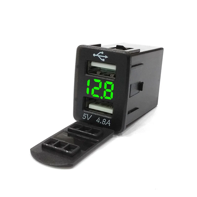 

USB Port Car Fast Charger Cigarette Lighter Socket Plug LED Voltmeter Waterproof Mobile Phone Charging Adapter For NEW NISSAN