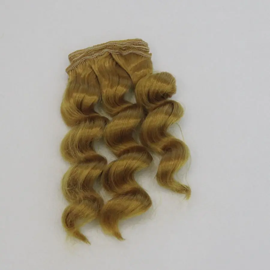 15 см кукольные волосы для 1/3 1/4 1/6 BJD Diy кукла натуральные волнистые кукольные парики молочный Шелковый парик термостойкие высокотемпературные кукольные волосы
