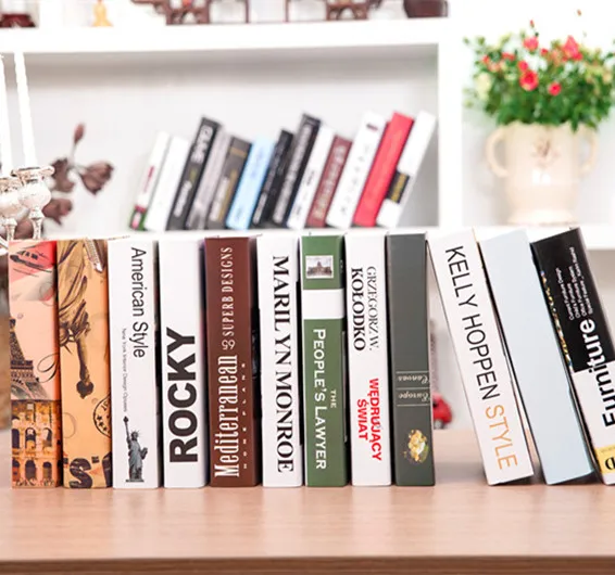 Лаконичные современные декоративные книги в американском стиле Имитационные