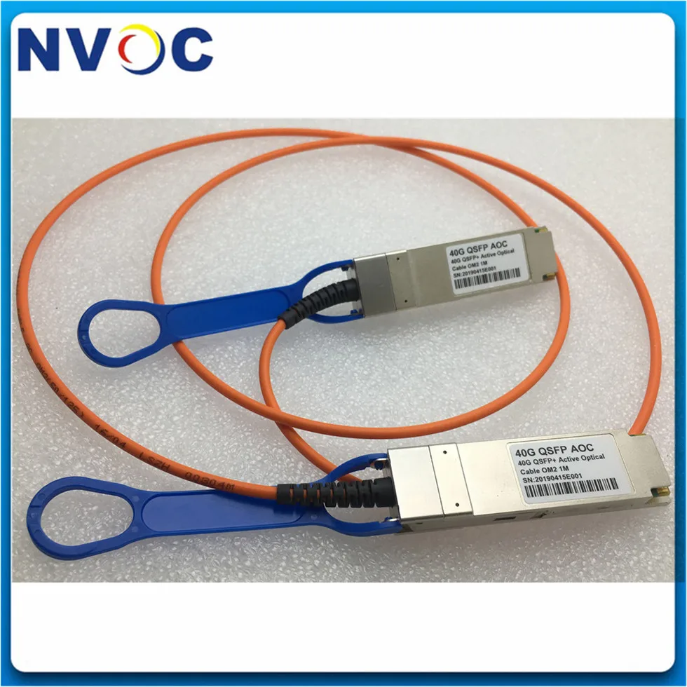 Бесплатная доставка 40G QSFP к 1M OM2 мультимод MMF AOC активный оптический кабель