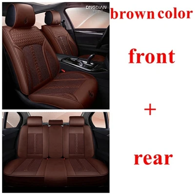brown standard Чехол для автокресла для Renault Kadjar Fluence Duster Logan Latitude Clio Sandero Talisman Espace Kangoo коврик для машины для сиденья Altea - Название цвета: brown standard