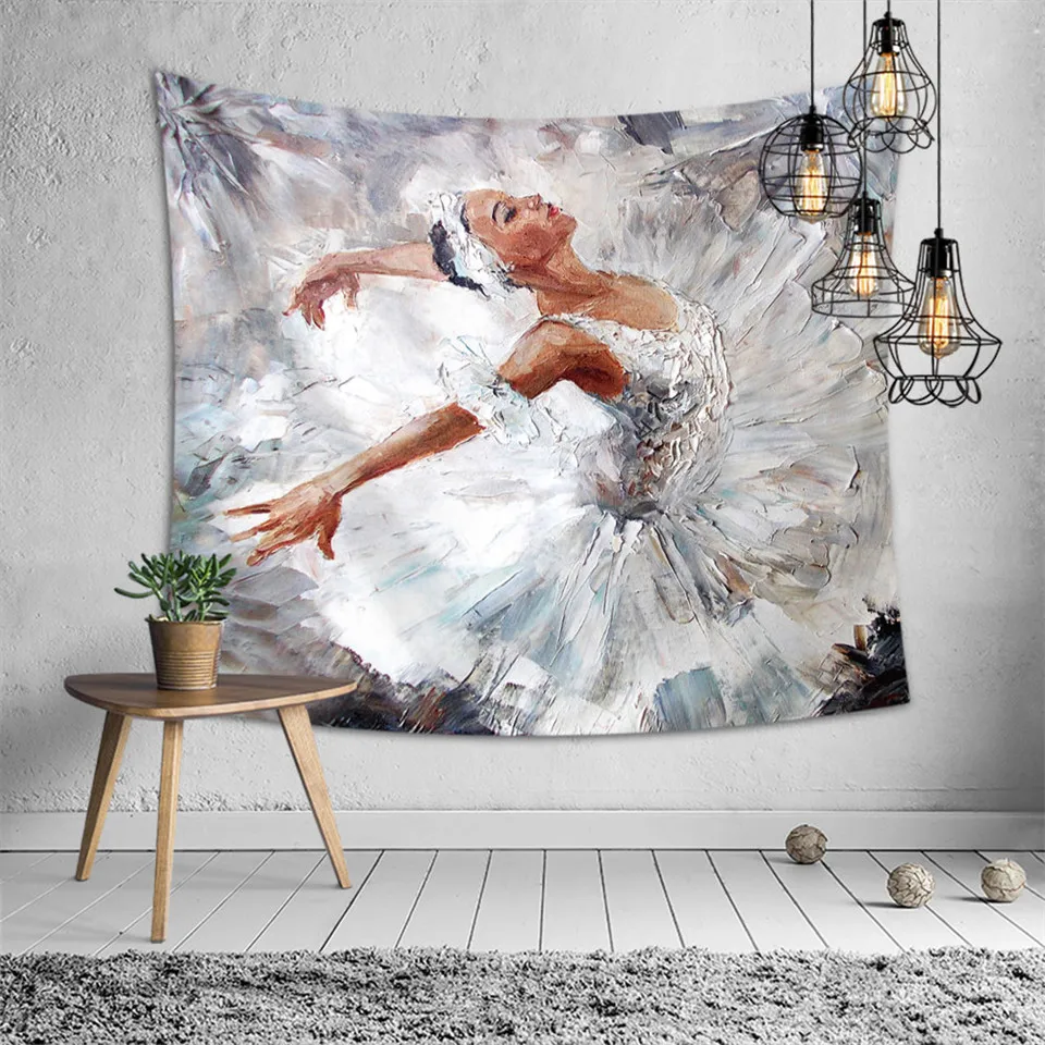 SOFTBATFY балетки гобелены для девочек фон с имитацией изголовья Wall Art покрывало