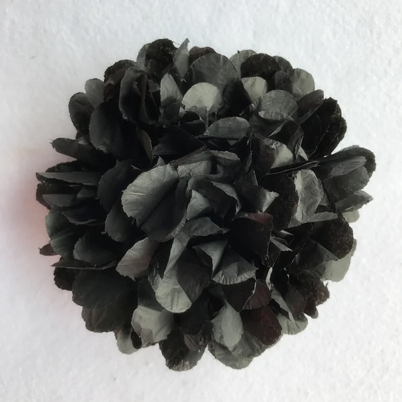 Черный 6inch Simulation Peony Flower DIY Tissue Paper Flower for Romantic Wedding Decoration Home Party Decorative Paper Flowers Balls - Цвет: Черный