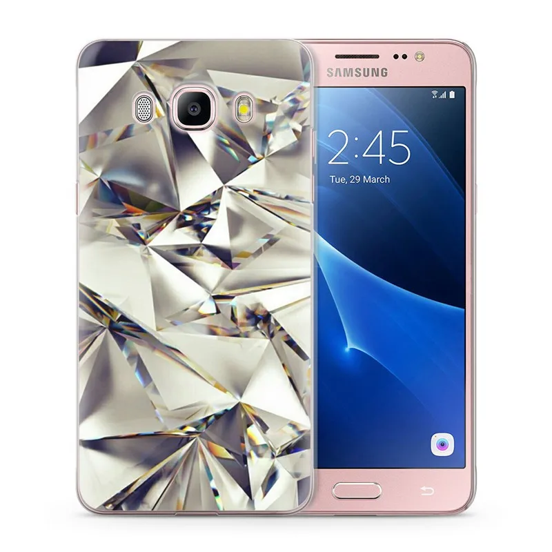 Для Funda Samsung Galaxy J7 2016 чехол J710 J710F Чехлы мягкий TPU дизайн мраморная задняя крышка