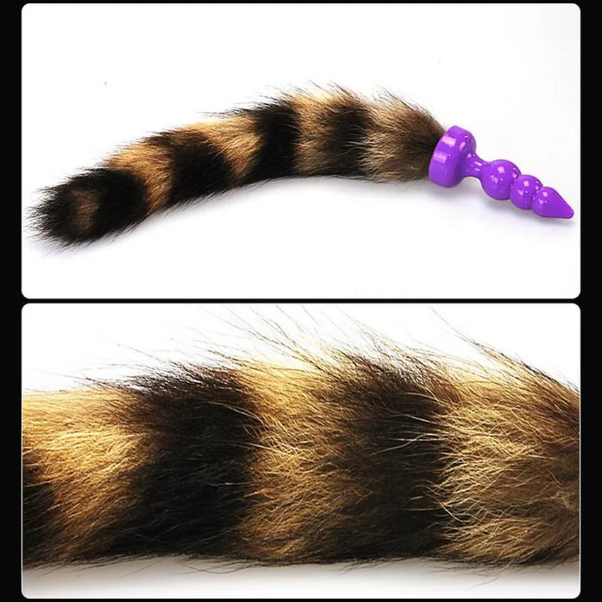 Силиконовая Анальная пробка с лисьим хвостом анальная для взрослых Zerosky|Анальные