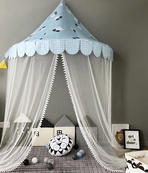 Палатка для детей навес принцессы занавеска детской кровати палатки украшение