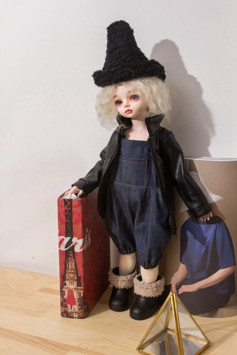 Кукольное Пальто кожаное пальто BJD кукольная одежда для 1/4 SD DD кукольные