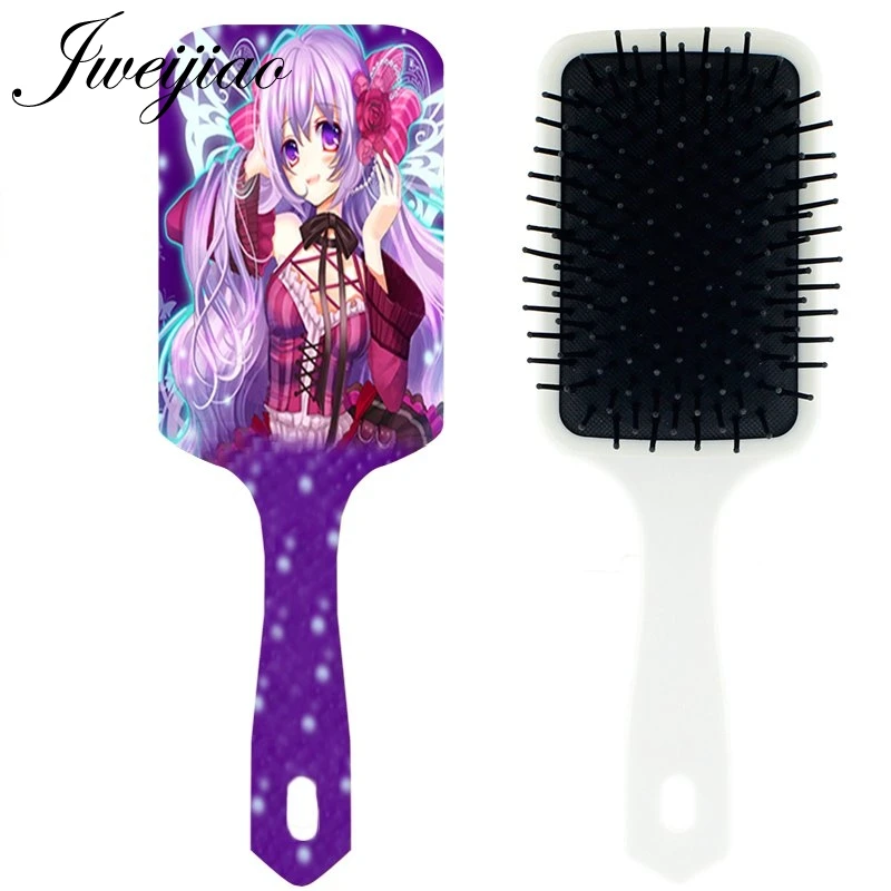 

JWEIJIAO Love Beauty Gilrs Kawaii Massage Comb hair brush Woman Tangle Brushes Scalp Hair Care Tool cepillo pelo
