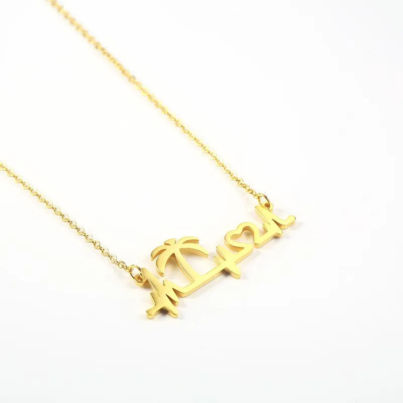 Ожерелья с кокосовым деревом RIR ожерелья электрокардиограммой сердцебиение