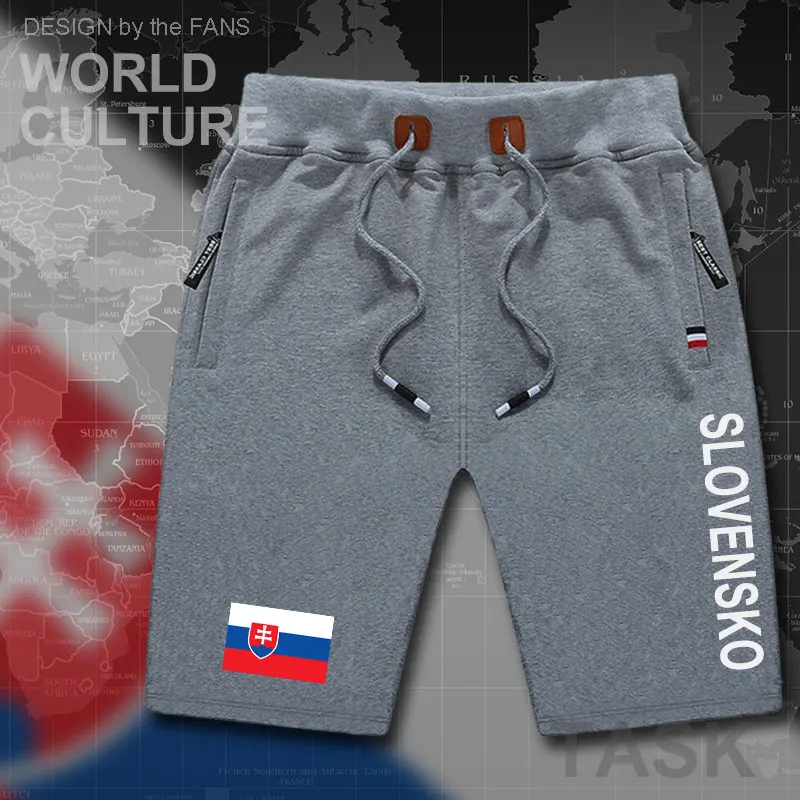 Мужские спортивные шорты с флагом на молнии и карманом | Мужская одежда