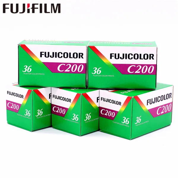 Fujifilm Fuji color C200 Цвет отрицательный 35 мм пленка для камеры формата 135 36 экспозиции, 5 рулонов/комплект