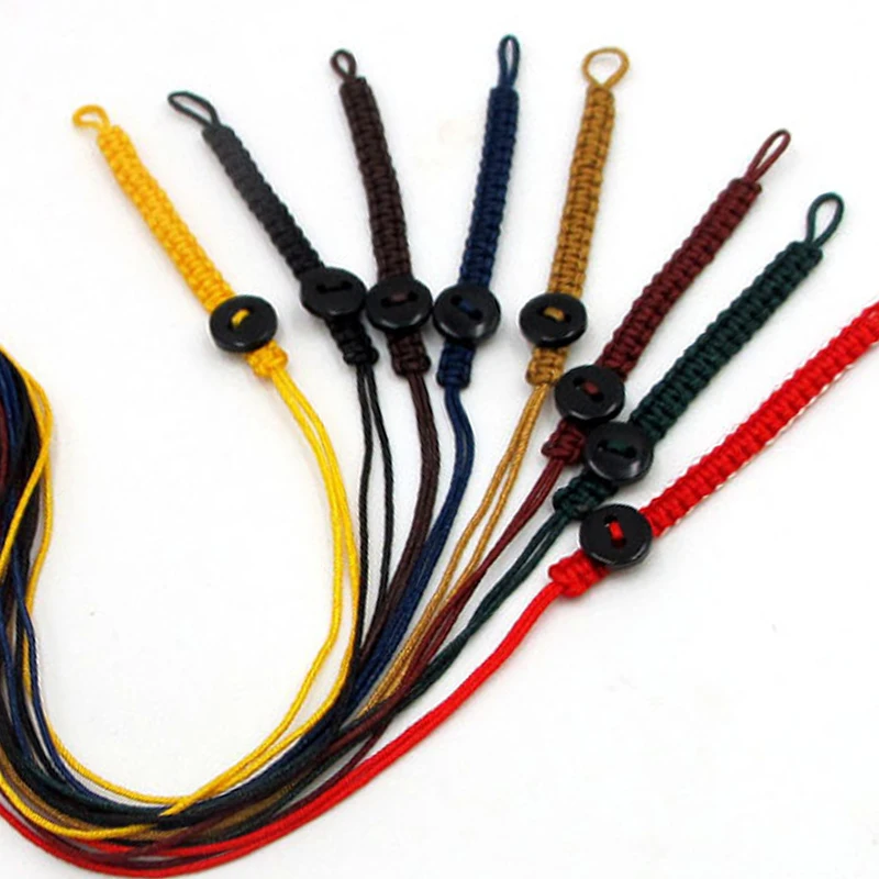 1 шт. модный красный веревочный черный браслет на пуговицах ручной работы для