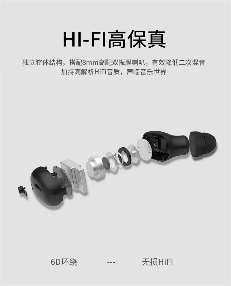 Z3 HIFI мини Bluetooth наушники с микрофоном, беспроводная гарнитура, музыкальные наушники, Bluetooth 4,2, шумоподавление с зарядным устройством