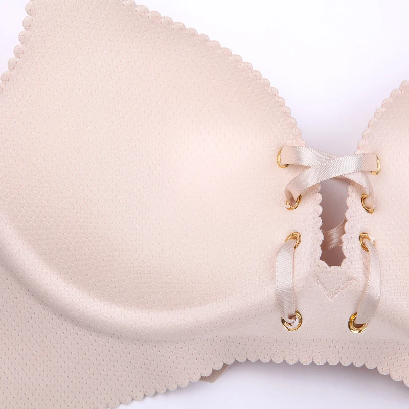 Fashion Sexy Seamless Bra big size Gather chest Women front breast gather pull sexy bra top support push up | Женская одежда