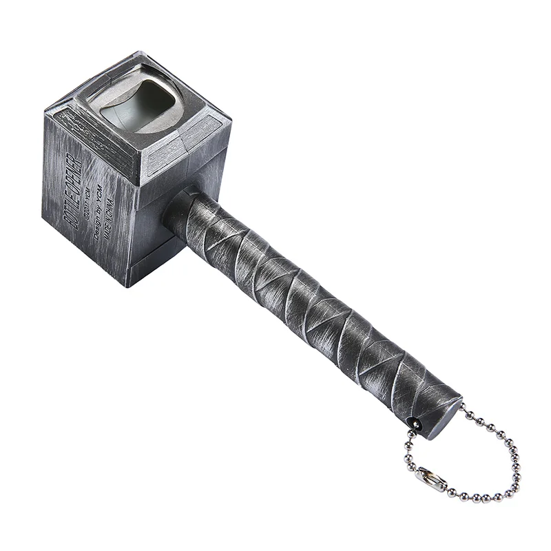 Silver color Бутылка пива Открывалки Молоток Тора в форме открывалка для бутылок вина штопор напитка Гаечные ключи jar Открывалки для вечеринки панели инструментов - Цвет: Silver color