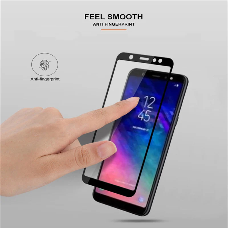 Защитное стекло закаленное для Samsung A6 2018 Plus A8 2018|Защитные стёкла и плёнки