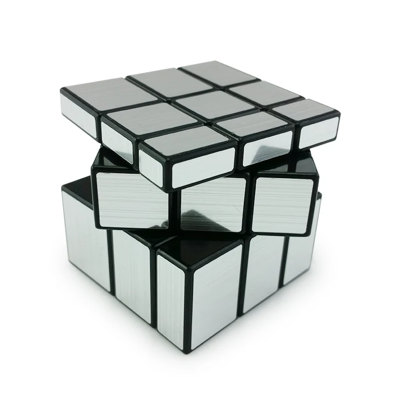 3x3x3 черный серебристый зеркальный волшебный куб скоростная головоломка игрушки