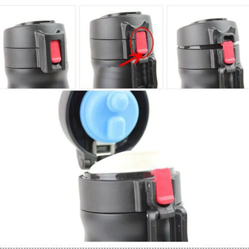 Бутылка для воды из нержавеющей стали велосипеда черный красный 500 мл|water bottle mtb|bike