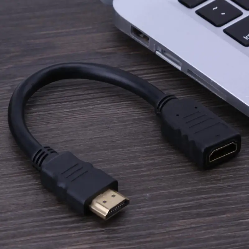 20 см HDMI мужчин и женщин видео кабель-удлинитель HDMI 1,4 медный сердечник HD видео кабели шнур провод линия для HDTV/проектор/DV