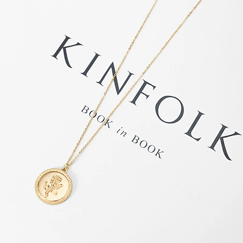 Lekong Coin necklace модный винтажный женский подарок Вечерние | Украшения и аксессуары