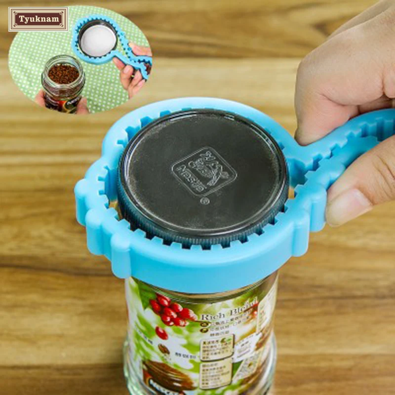 Функциональный контейнер бутылка Jar крышка может открывалка ручной легко твист
