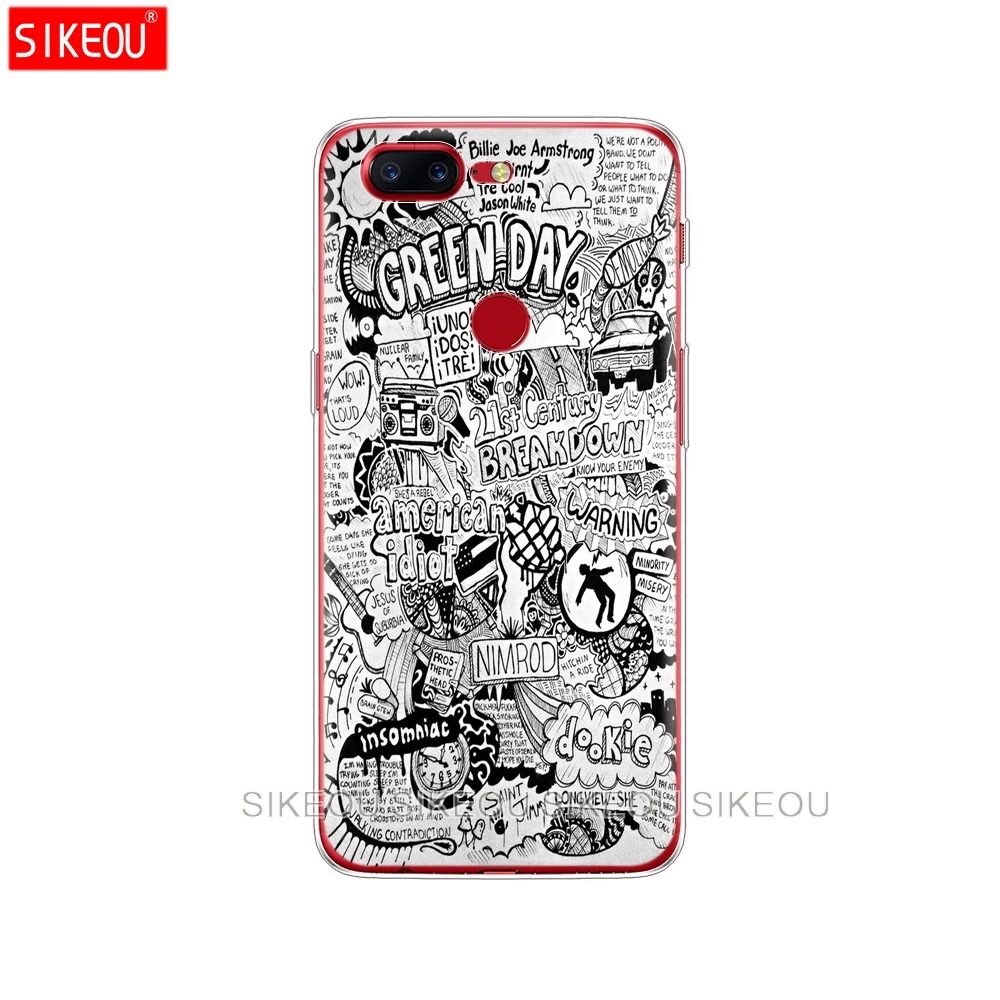 Силиконовый чехол для Oneplus one plus 6 5T 5 3 A3000 A5000 GREEN DAY DOOKIE AMERICAN|Бамперы| |